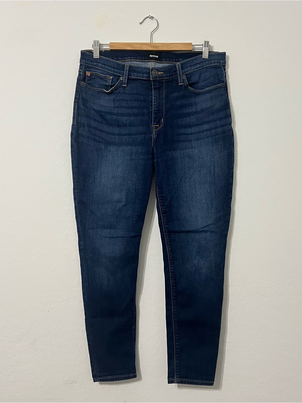 Hudson Natalie Mid-Rise Super Skinny Ankle Jeans | Size 32